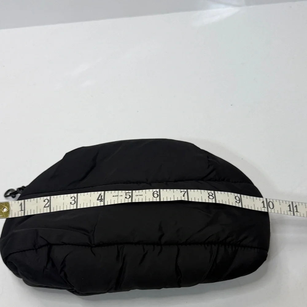 Aerie Quilted Black Cosmetic Case